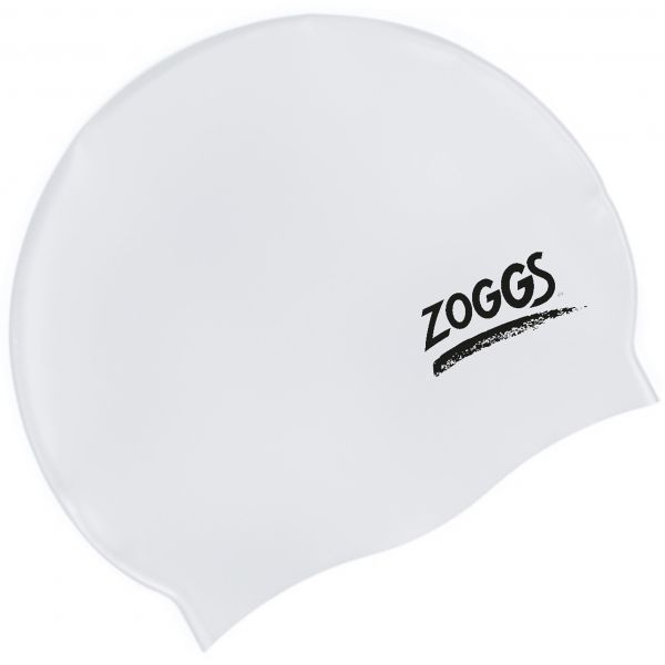 Шапочка для плавания Zoggs Silicone Cap V2 (белый)