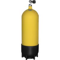 Балон для дайвінгу Faber 15 L з вентилем на один вихід  (жовтий) 232 bar