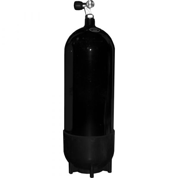 Баллон для дайвинга Faber 15 L с вентилем на один выход (чёрный) 232 bar
