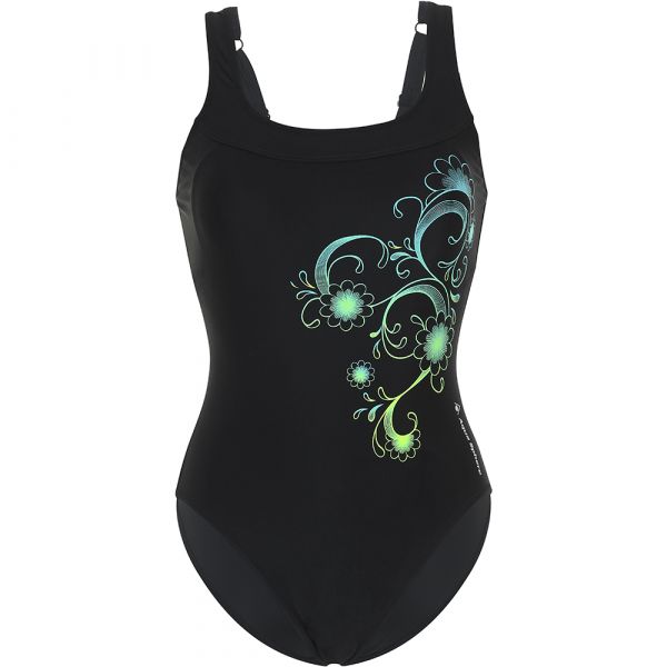 Купальник для бассейна Aqua Sphere Tais (чёрно-бирюзовый)