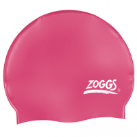 Шапочка для плавания Zoggs Silicone Cap Plain (розовый)