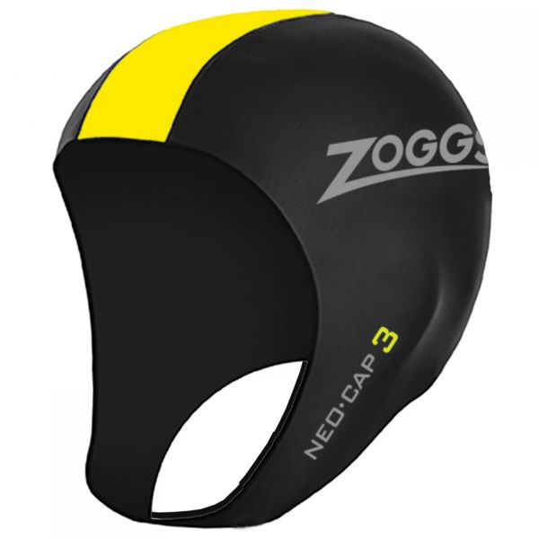 Шапочка неопренова для триатлону Zoggs Neo Cap (чорно-жовтий)