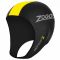 Шапочка неопреновая для триатлона Zoggs Neo Cap (черно-желтый)