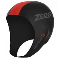 Шапочка неопренова для триатлону Zoggs Neo Cap (чорно-червоний)