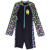 Костюм для плавання Zoggs Long Sleeve Yeti дитячий лайкровий (чорний)