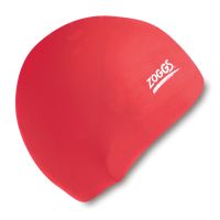 Шапочка для плавания детская Zoggs Silicone (красный)