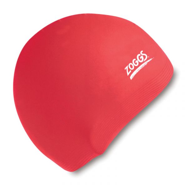 Шапочка для плавания детская Zoggs Silicone (красный)