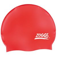 Шапочка для плавания Zoggs Silicone Cap Plain (красный)