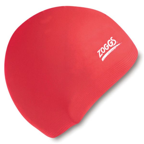 Шапочка для плавания Zoggs Silicone Cap Plain (красный)