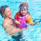 Костюм для плавания Zoggs Water Wings Floatsuit детский с поплавками (розовый) 