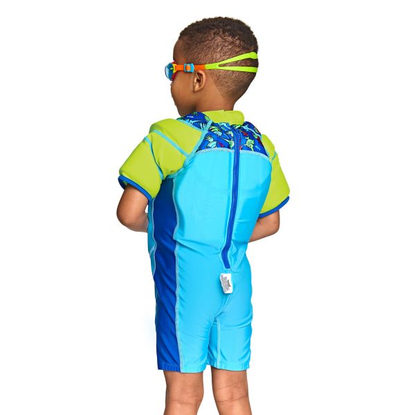 Костюм для плавания Zoggs Water Wings Floatsuit детский с поплавками (синий)