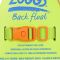 Доска для плавания детская Zoggy Back Float (оранжево-салатовый)
